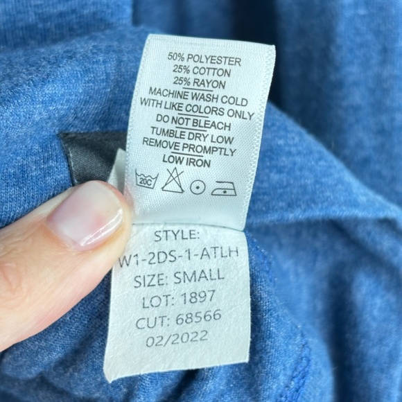 American Giant Hoodie Womens S Blue Full Zip Lightweight Outdoor Made In USA - Picture 6 of 10